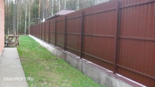 Забор из профнастила в Тульской области