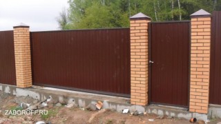 забор из профнастила