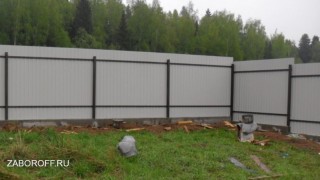 забор из профнастила
