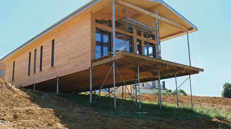 Фото фундаментов на сваях